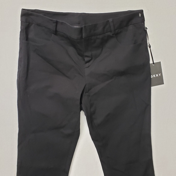 DKNY Size 6 Womens Black Skinny Pants Stretch Workwear Travel Comfort New Tagged - Picture 2 of 8